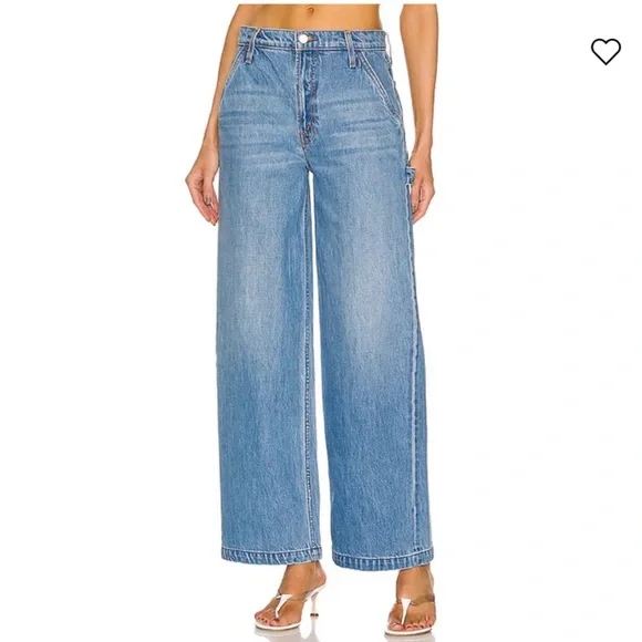 MOTHER The Fun Dip Utility Puddle Jeans Wide leg Sz 24 - Picture 1 of 14